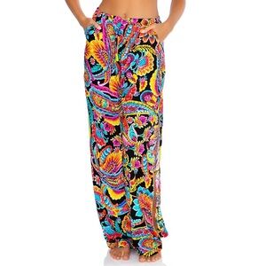 Luli Fama MOON NIGHTS - Split Side Wide Leg Pant